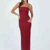 Maxi & Midi Dresses * | Princess Polly Buella Midi Dress Burgundy