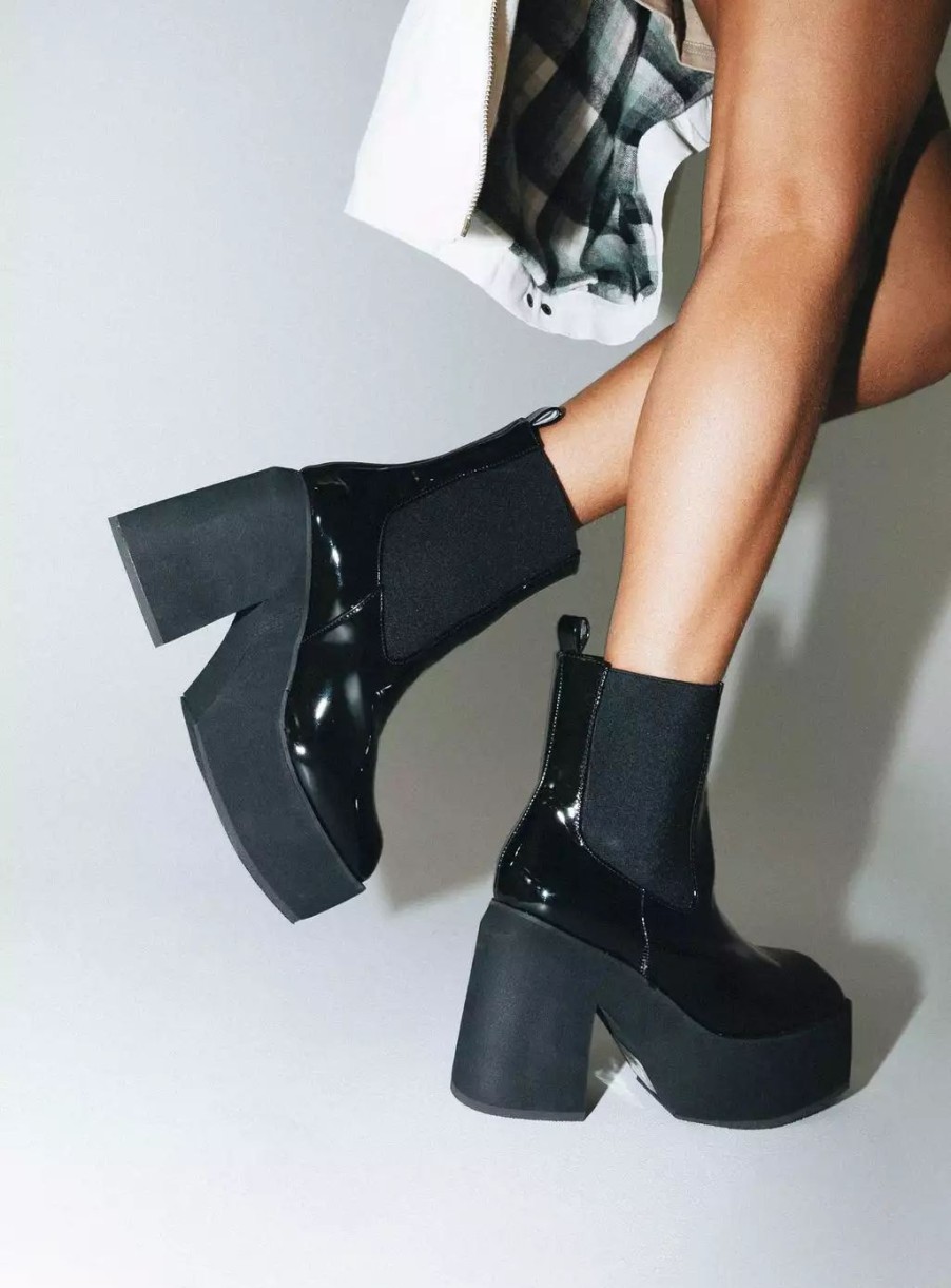 Boots * | Princess Polly Denver Boots Black