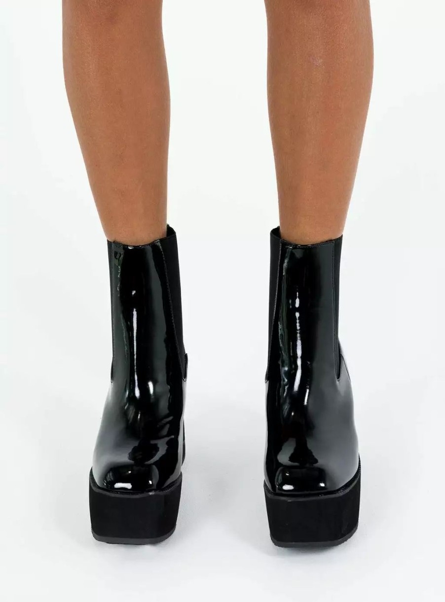 Boots * | Princess Polly Denver Boots Black