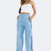 Pants * | Princess Polly Lower Impact Sicilian Cargo Pants Blue