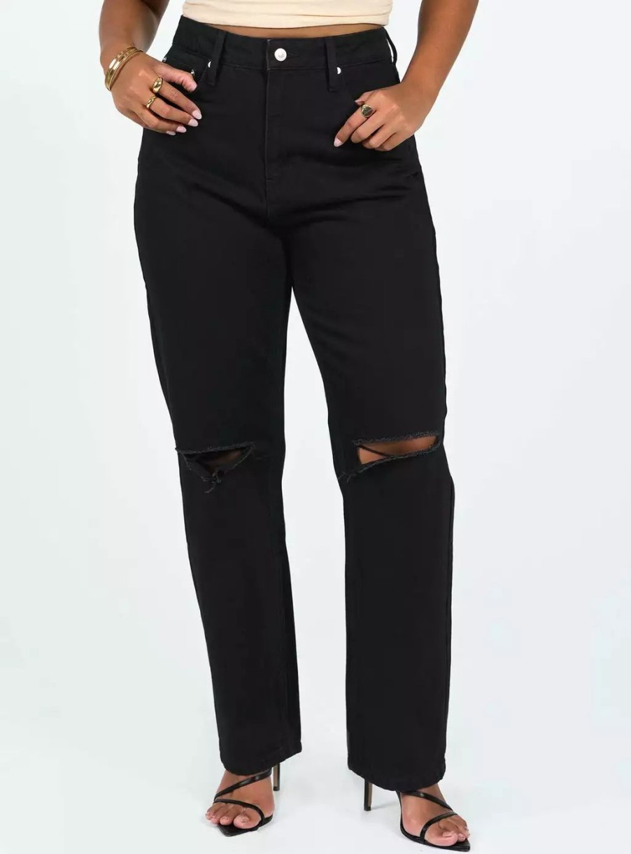 Jeans * | Princess Polly Holland Jeans Black