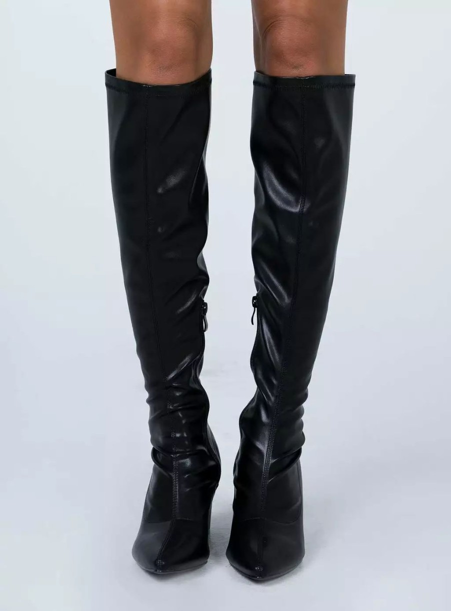 Boots * | Princess Polly Olsen Boots Black