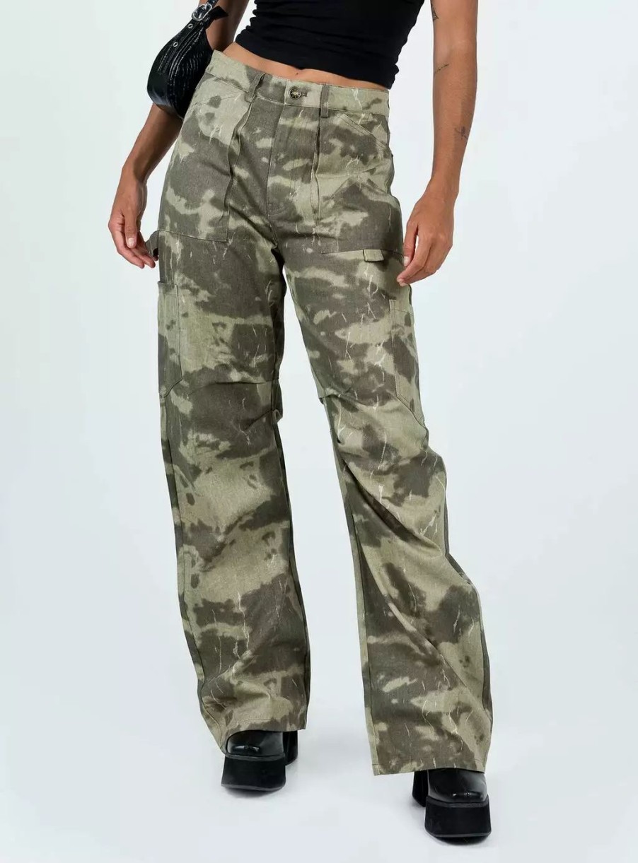 Pants * | Princess Polly Miami Vice Pants Camo