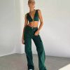 Jeans * | Princess Polly Paige Mid Rise Cargo Jean Denim Green