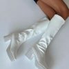 Boots * | Princess Polly Westcott Knee High Boots White