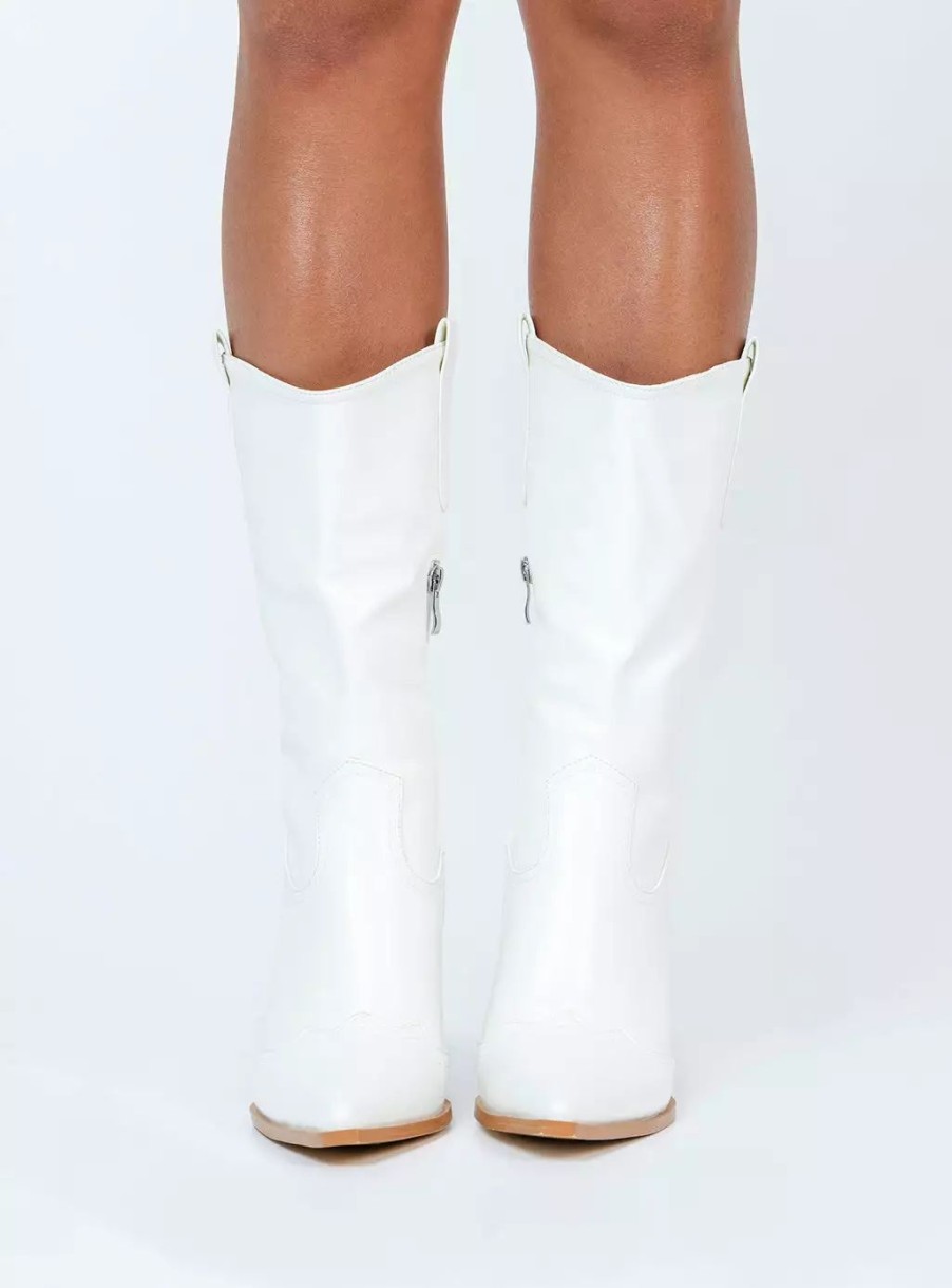 Boots * | Princess Polly Nomi Boots White