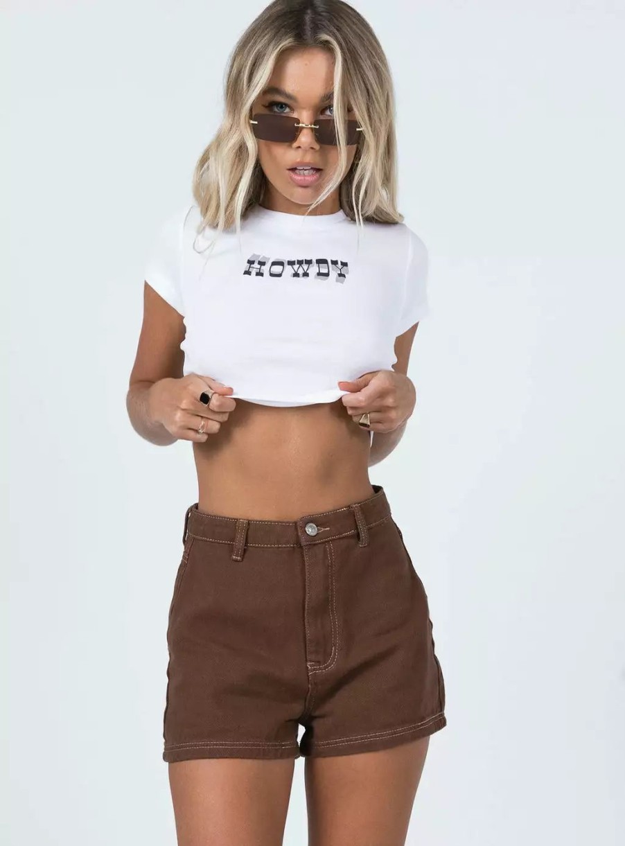 Shorts * | Princess Polly Darby A Line Short Brown