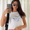 Graphic Tops * | Princess Polly Lower Impact Organic Angels 222 Tee Ivory