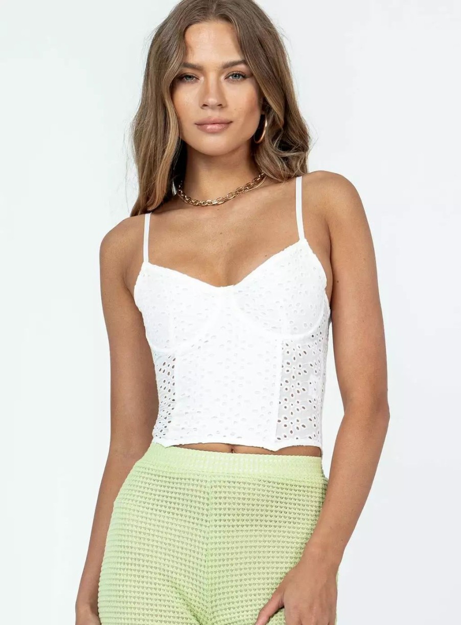 Woven Tops * | Princess Polly Fleetwood Top White