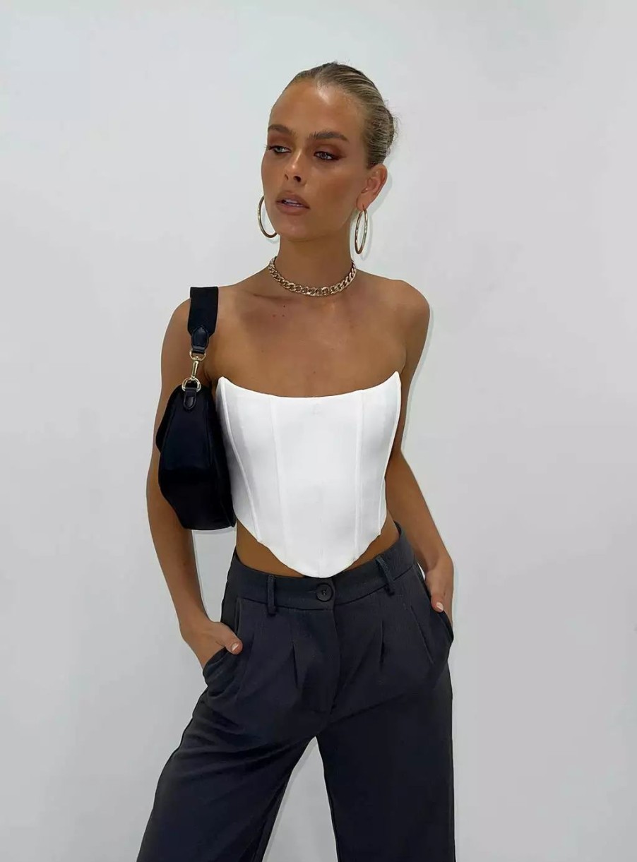 Woven Tops * | Princess Polly Carlie Top White