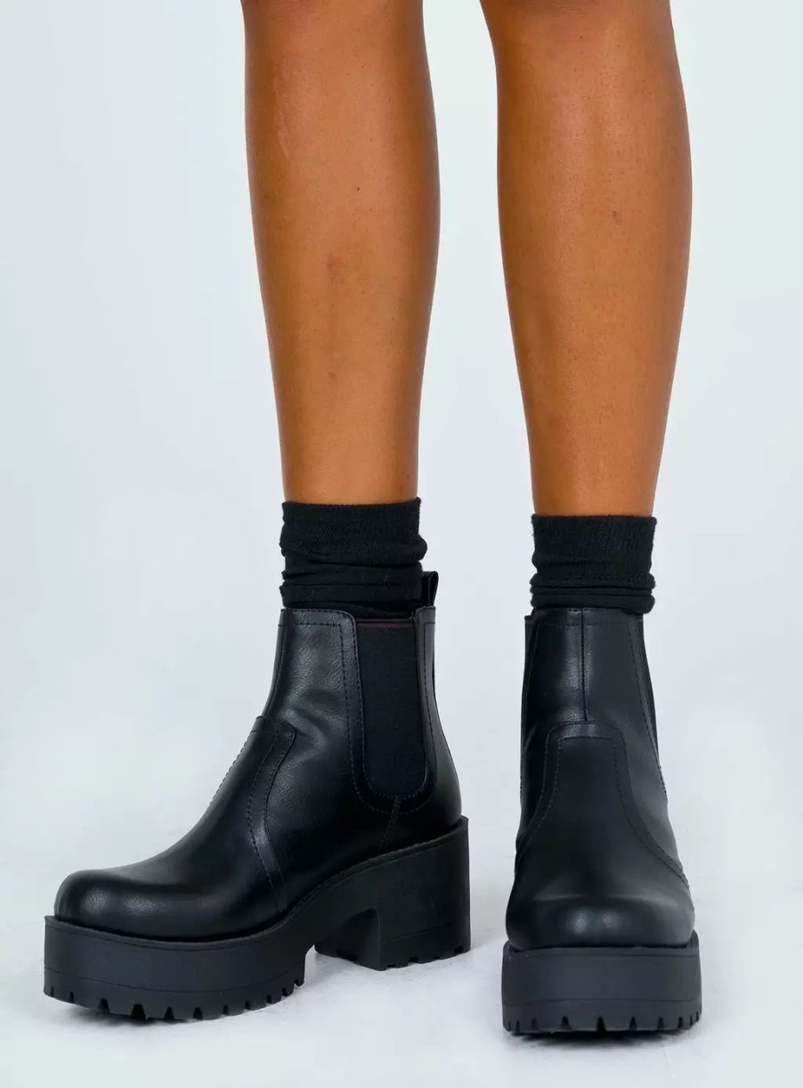 Boots * | Lipstik Black Eamon Boots