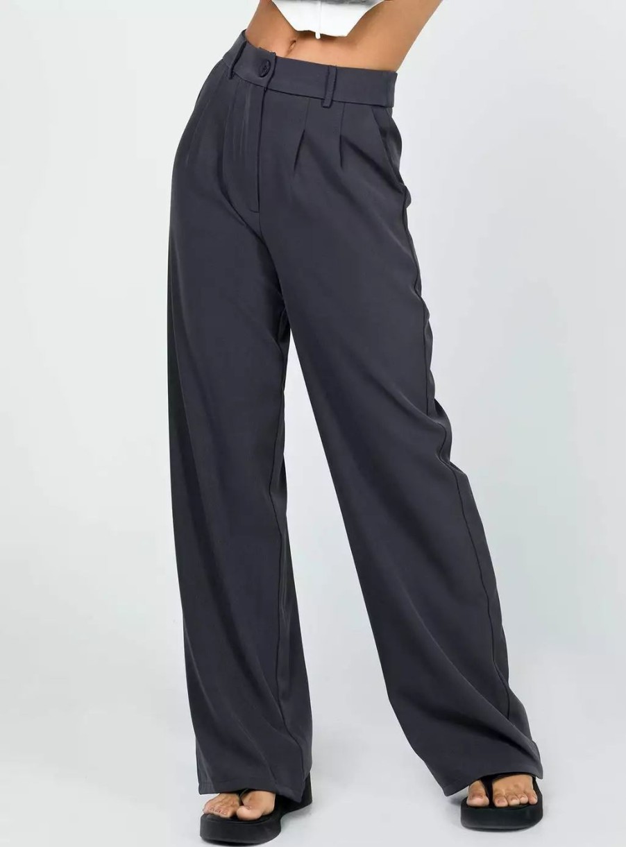 Pants * | Princess Polly Archer Pants Slate