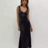 Maxi & Midi Dresses * | Princess Polly Lower Impact Lynsey Midi Dress Black