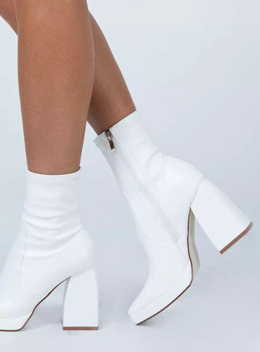 Boots * | Princess Polly Eastern Boots White