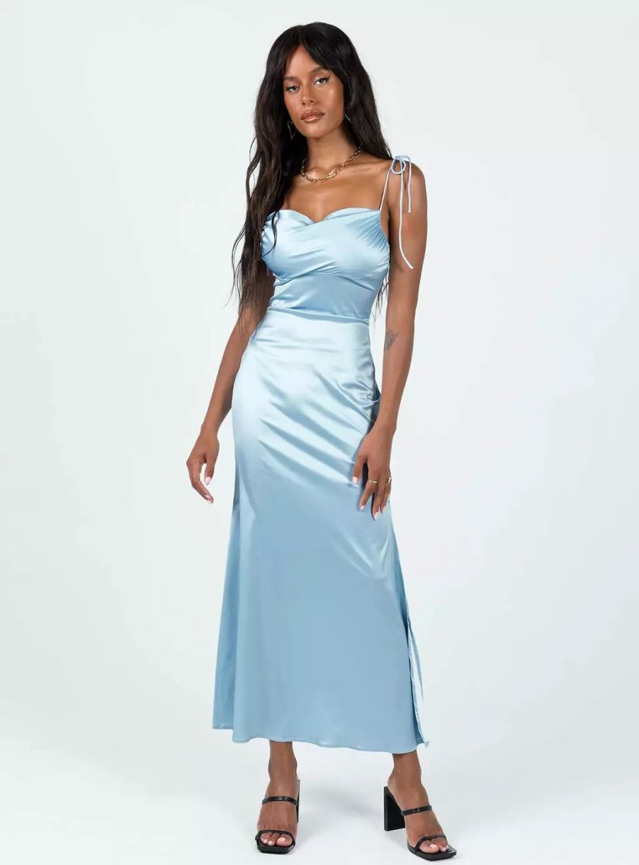 Maxi & Midi Dresses * | Princess Polly Avriel Maxi Dress Blue