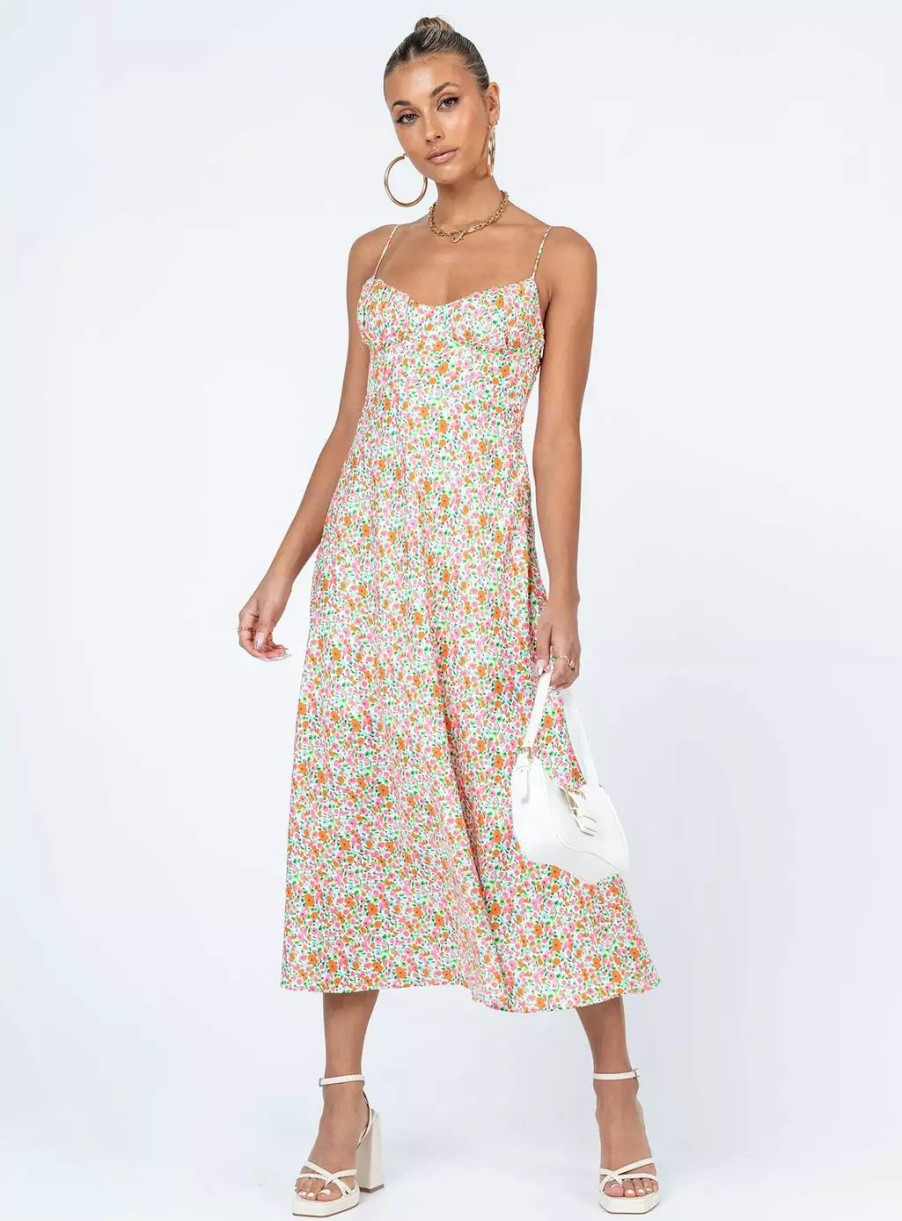 Maxi & Midi Dresses * | Princess Polly Amara Midi Dress Multi