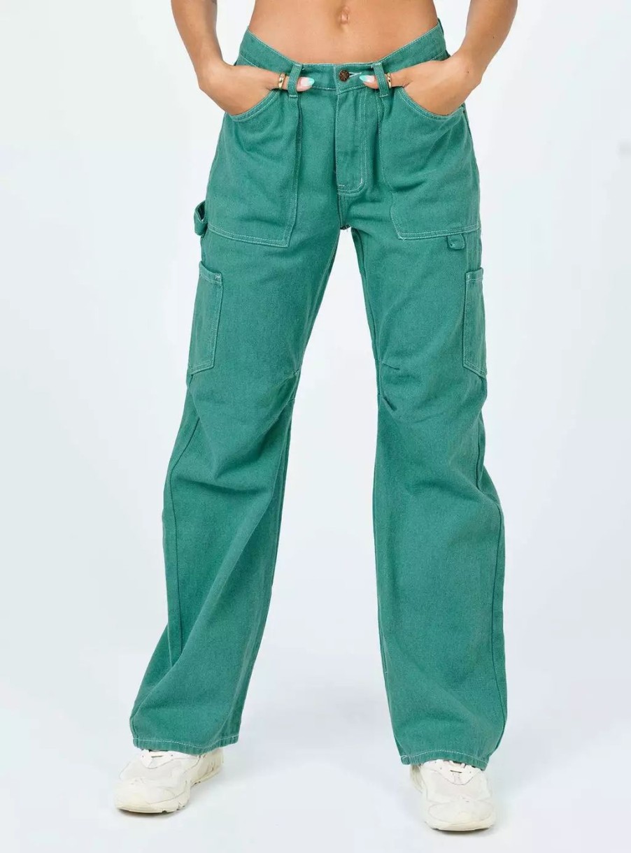 Jeans * | Lioness Miami Vice Pants Green