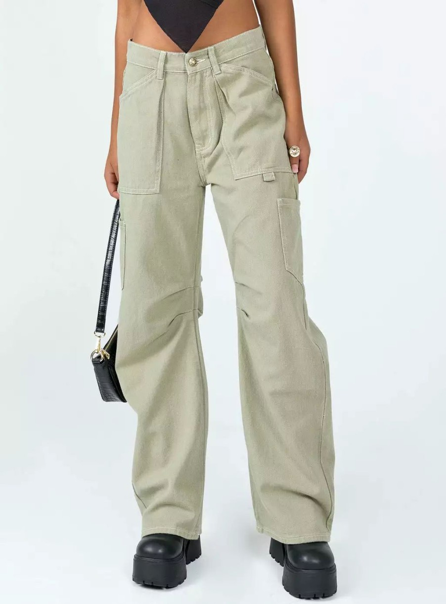 Jeans * | Lioness Miami Vice Pants Light Khaki