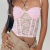 Woven Tops * | Princess Polly Lynell Corset Top Pink