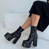 Boots * | Princess Polly Libby Platform Boots Black