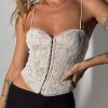 Woven Tops * | Princess Polly Giorgi Lace Corset Ivory