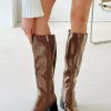 Boots * | Princess Polly Sade Knee High Boots Brown