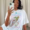 Graphic Tops * | Princess Polly Lower Impact Martini Oversized Tee White