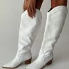 Boots * | Princess Polly Orleans Western Boot White