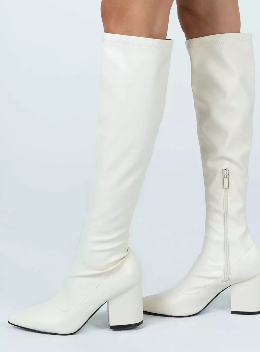 Boots * | Princess Polly Olsen Boots White