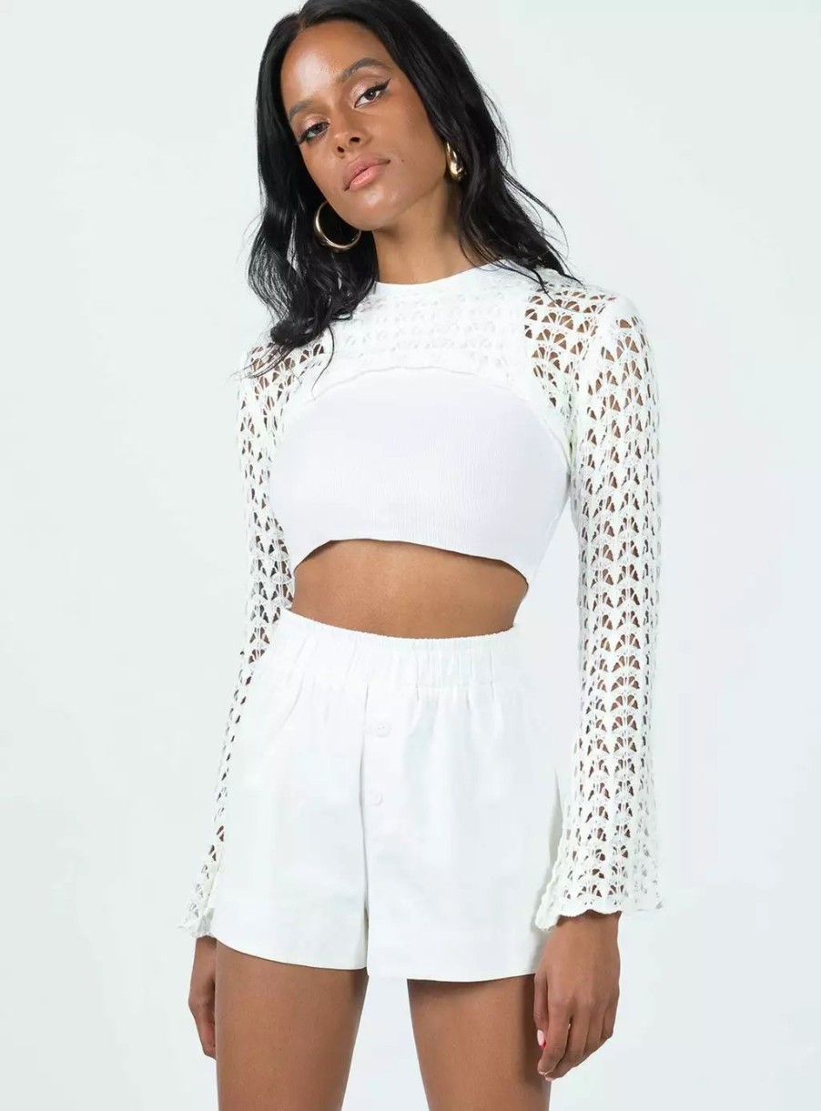 Shorts * | Princess Polly Day Dream Shorts White