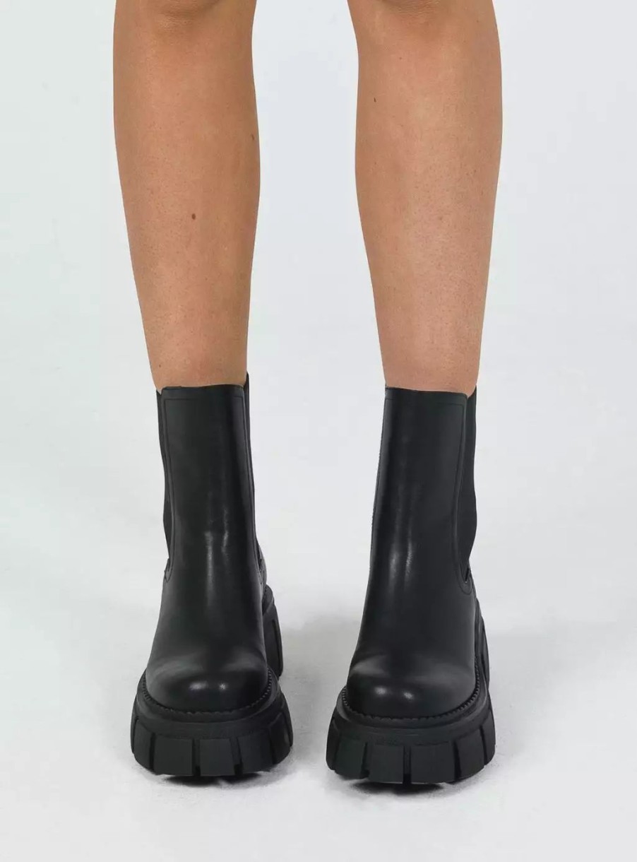 Boots * | Princess Polly Leddick Boots Black