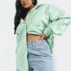 Woven Tops * | Princess Polly Swindon Shirt Green Stripe