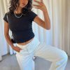 Jeans * | Princess Polly Karana Slouch Jeans Ivory