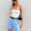 Shorts * | Princess Polly The Swalla Shorts Light Blue