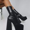 Boots * | Windsor Smith Angelz Platform Boots Black