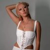 Woven Tops * | Princess Polly Cuatro Corset Top White